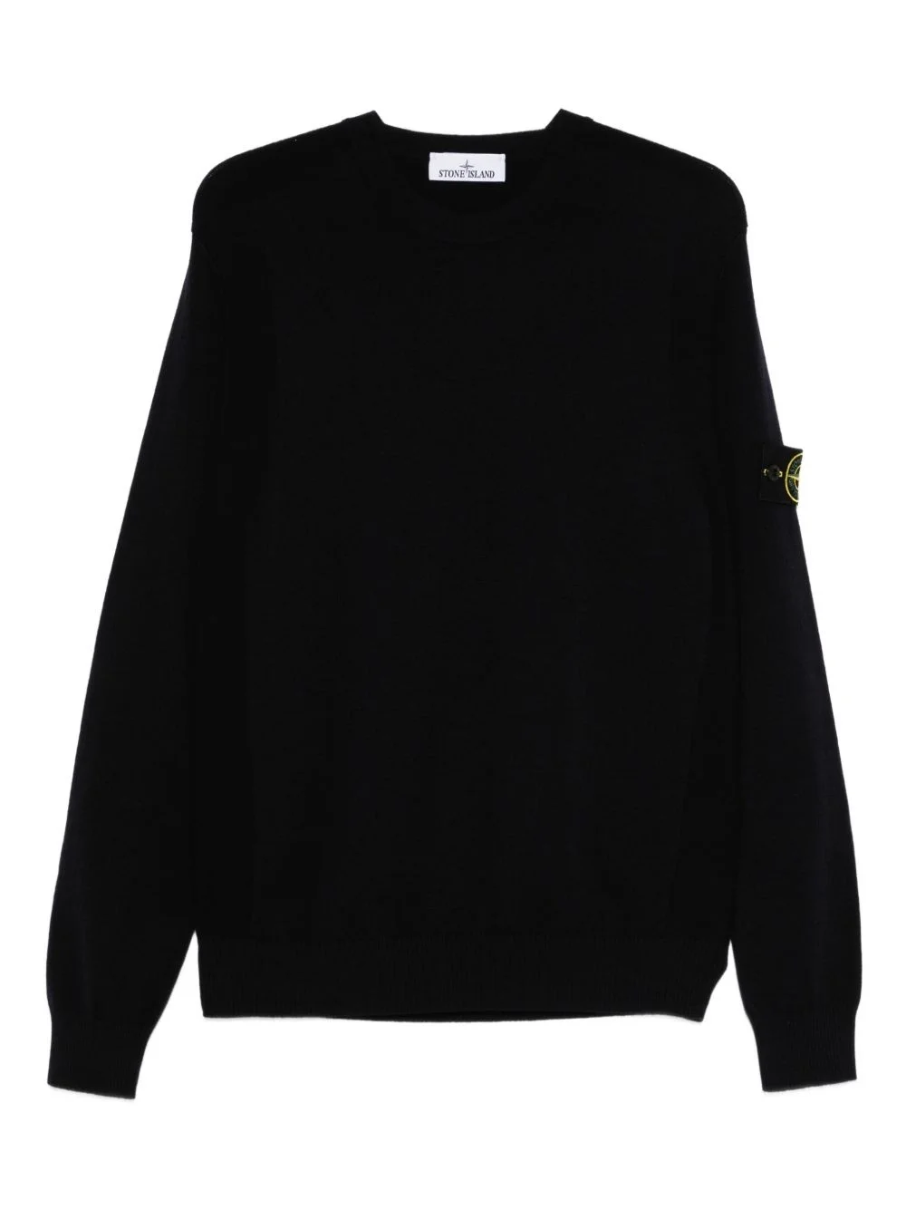logo-patch crew-neck sweater - 1