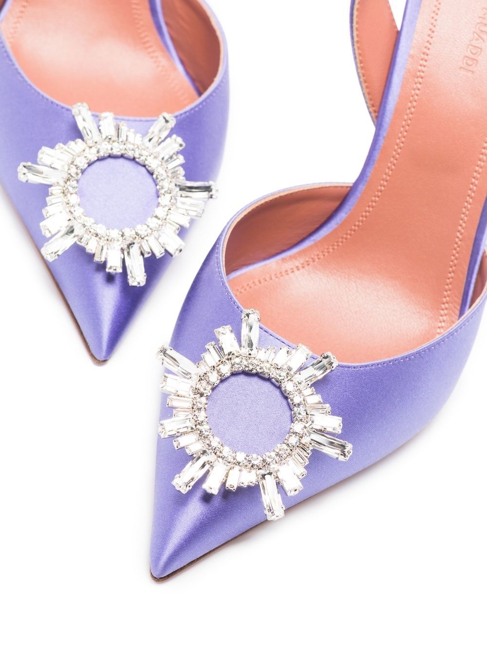 crystal-embellished pointed-toe pumps - 2