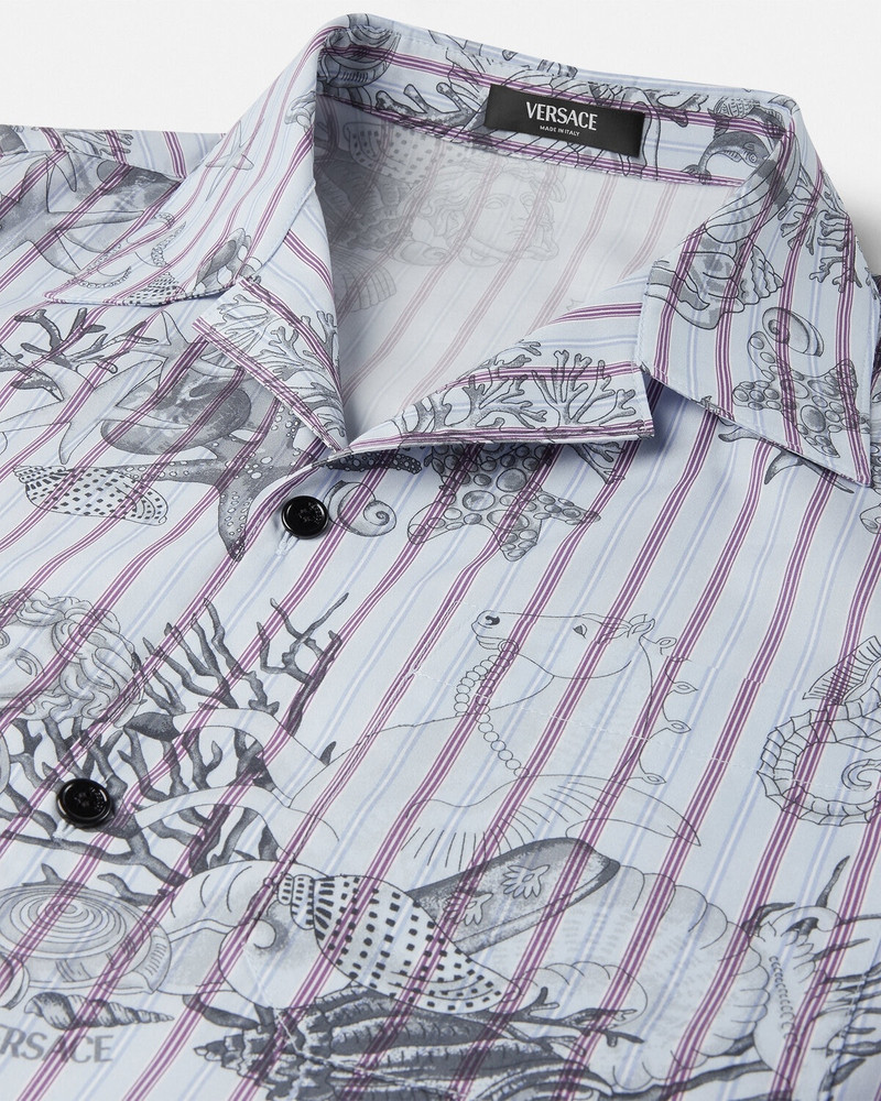VERSACE Coral Theatre Striped Shirt outlook