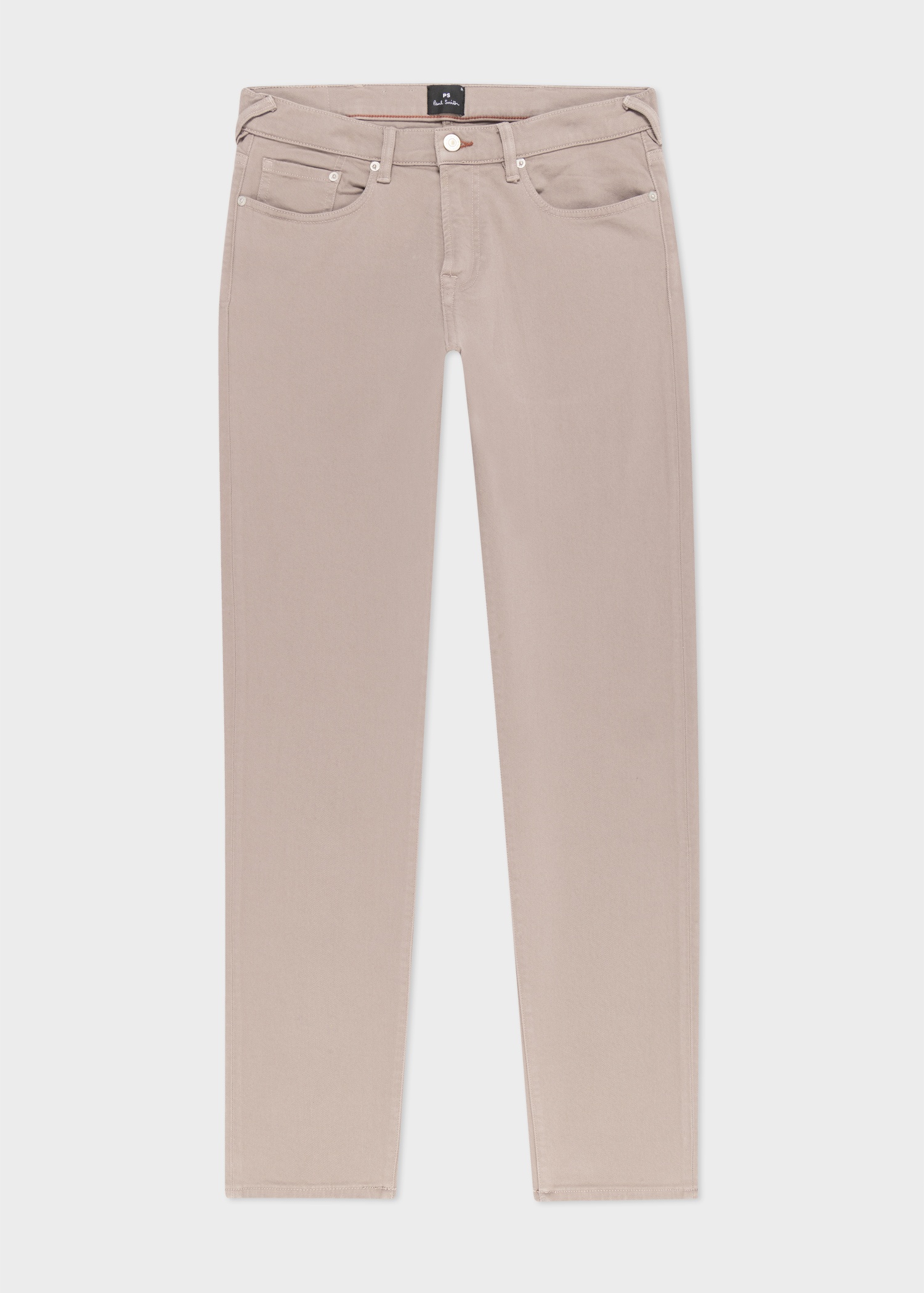 Washed Grey Tapered-Fit Garment Dyed Jeans - 1