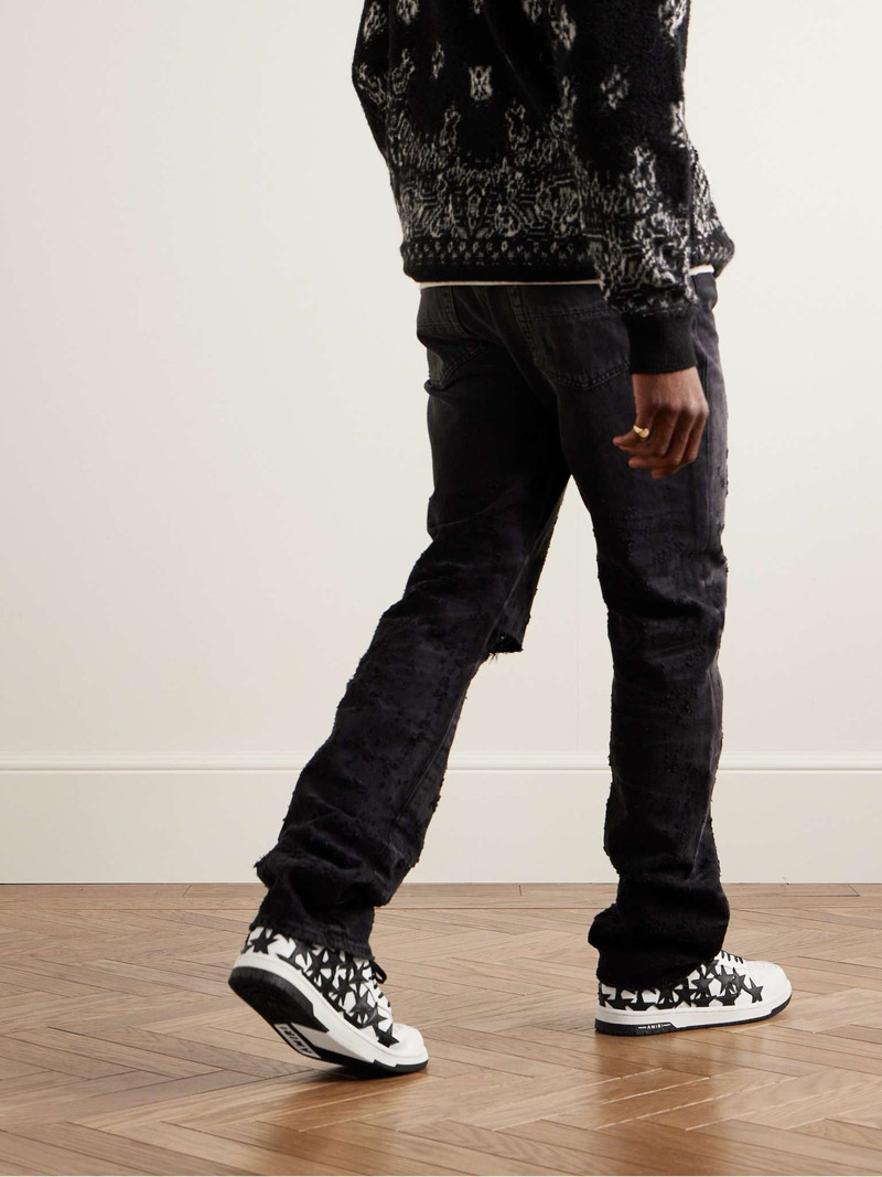 AMIRI Stars Low Appliquéd Leather Sneakers outlook