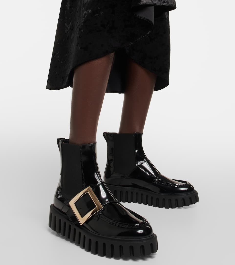 Viv' Go-Thick leather platform Chelsea boots - 4