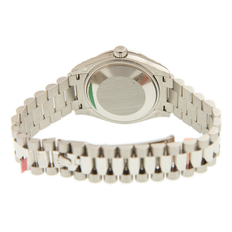 Rolex Datejust 31 Diamond Pave Dial Ladies 18kt White Gold President Watch 278289PAVE - 4
