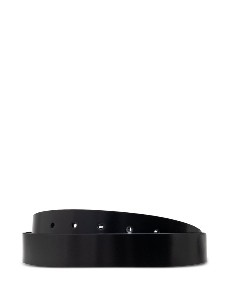 VERSACE logo-detail leather belt outlook