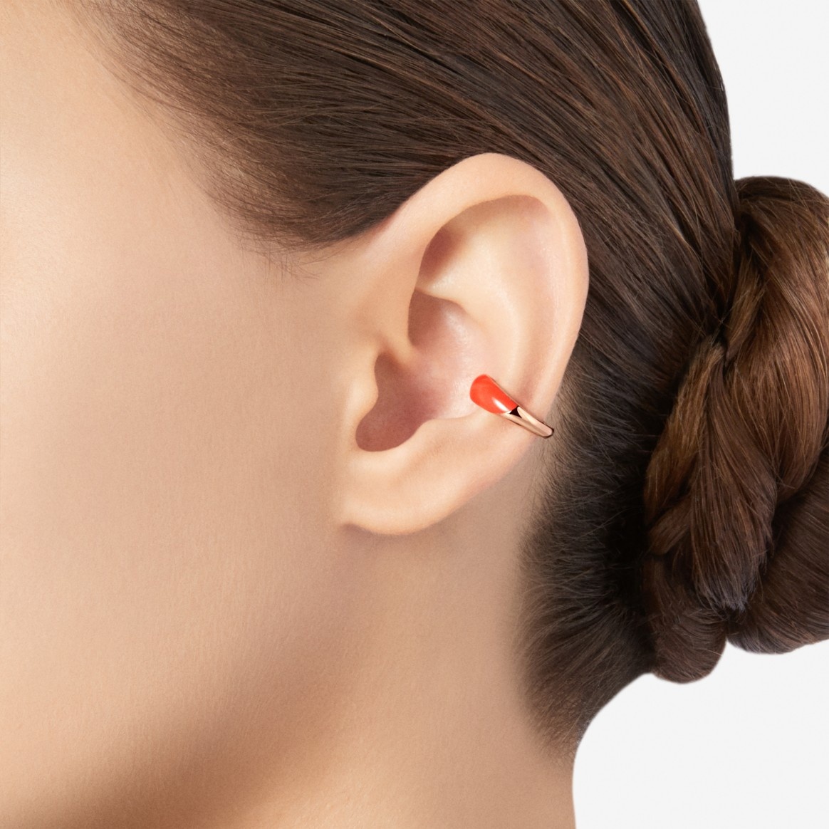 Gold Plated Silver & Enamel Rondelle Earcuff - 3