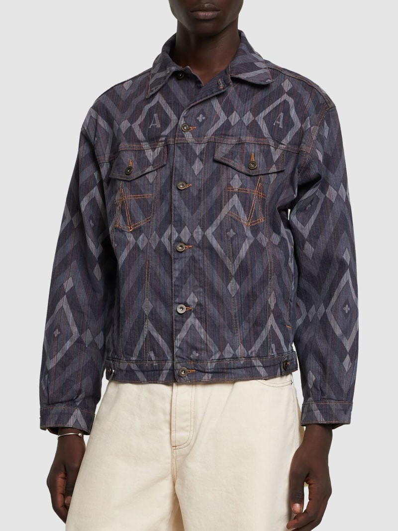Signature printed denim jacket 3