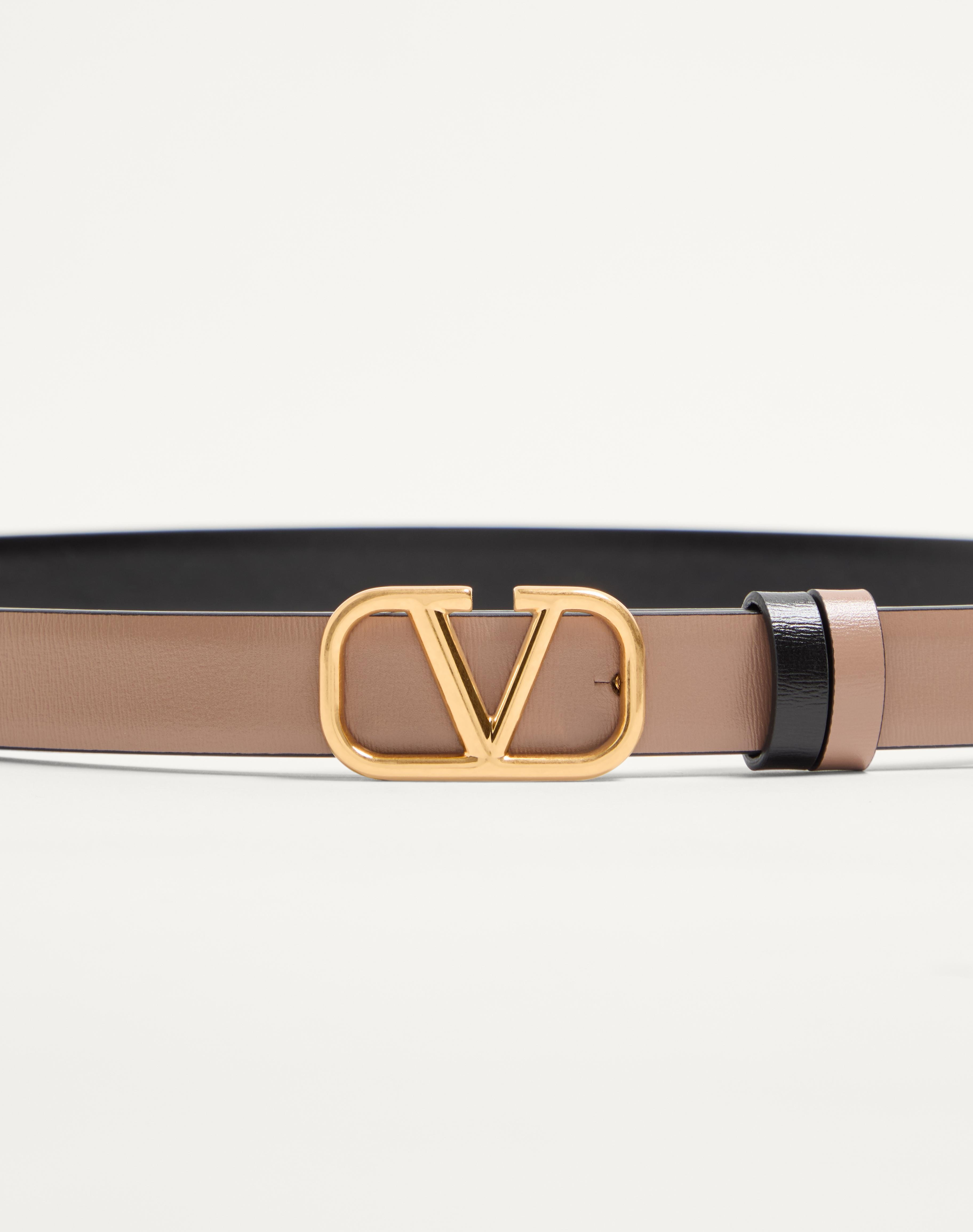 REVERSIBLE VLOGO SIGNATURE BELT IN GLOSSY CALFSKIN 20 MM - 3