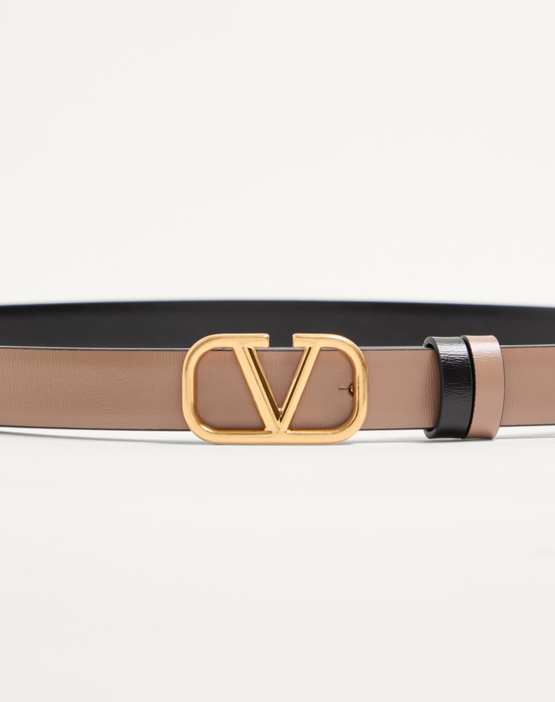 REVERSIBLE VLOGO SIGNATURE BELT IN GLOSSY CALFSKIN 20 MM 3