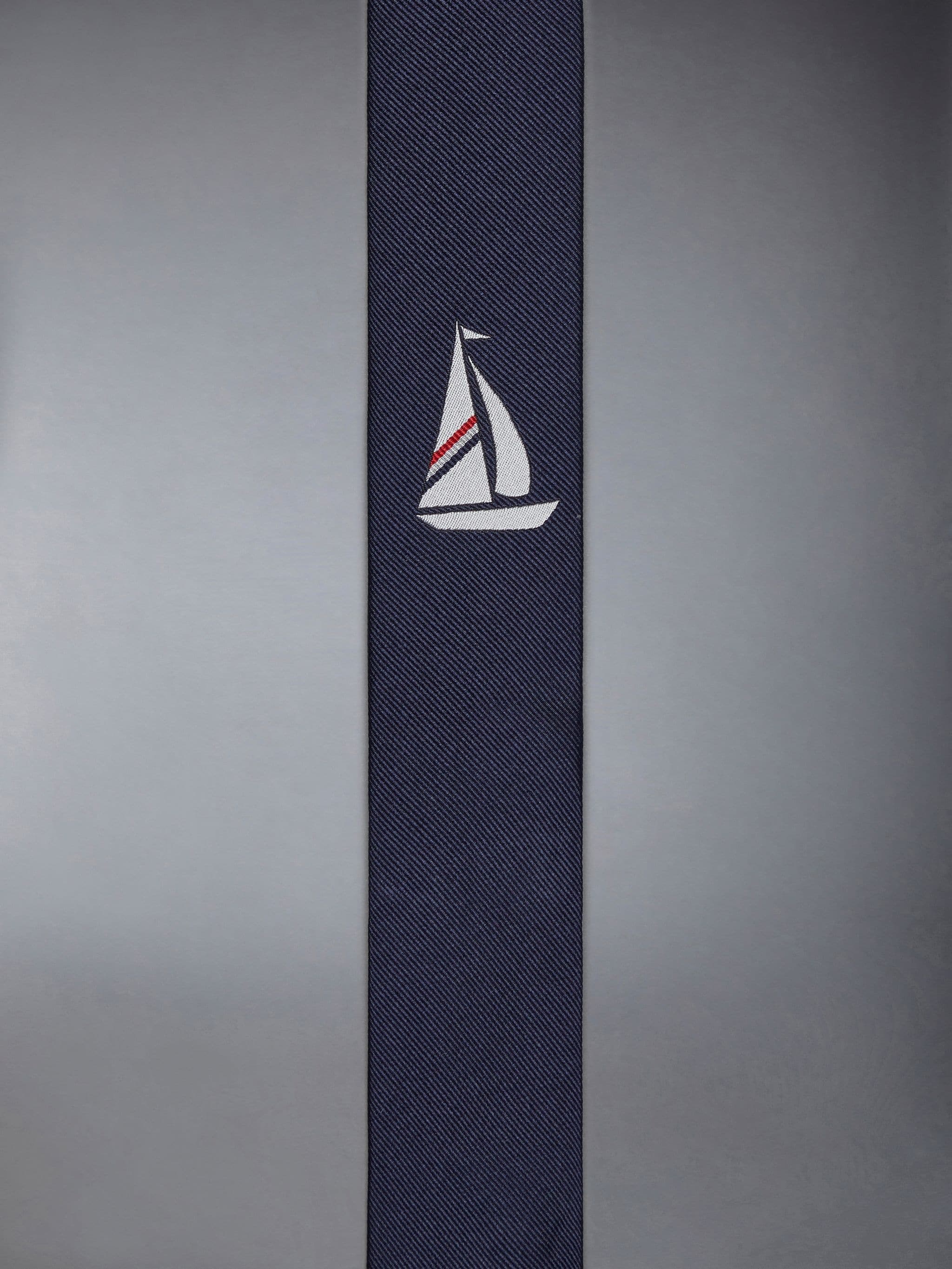 Jacquard Sailboat Icon Classic Tie - 4