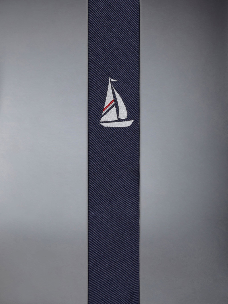 Jacquard Sailboat Icon Classic Tie 4