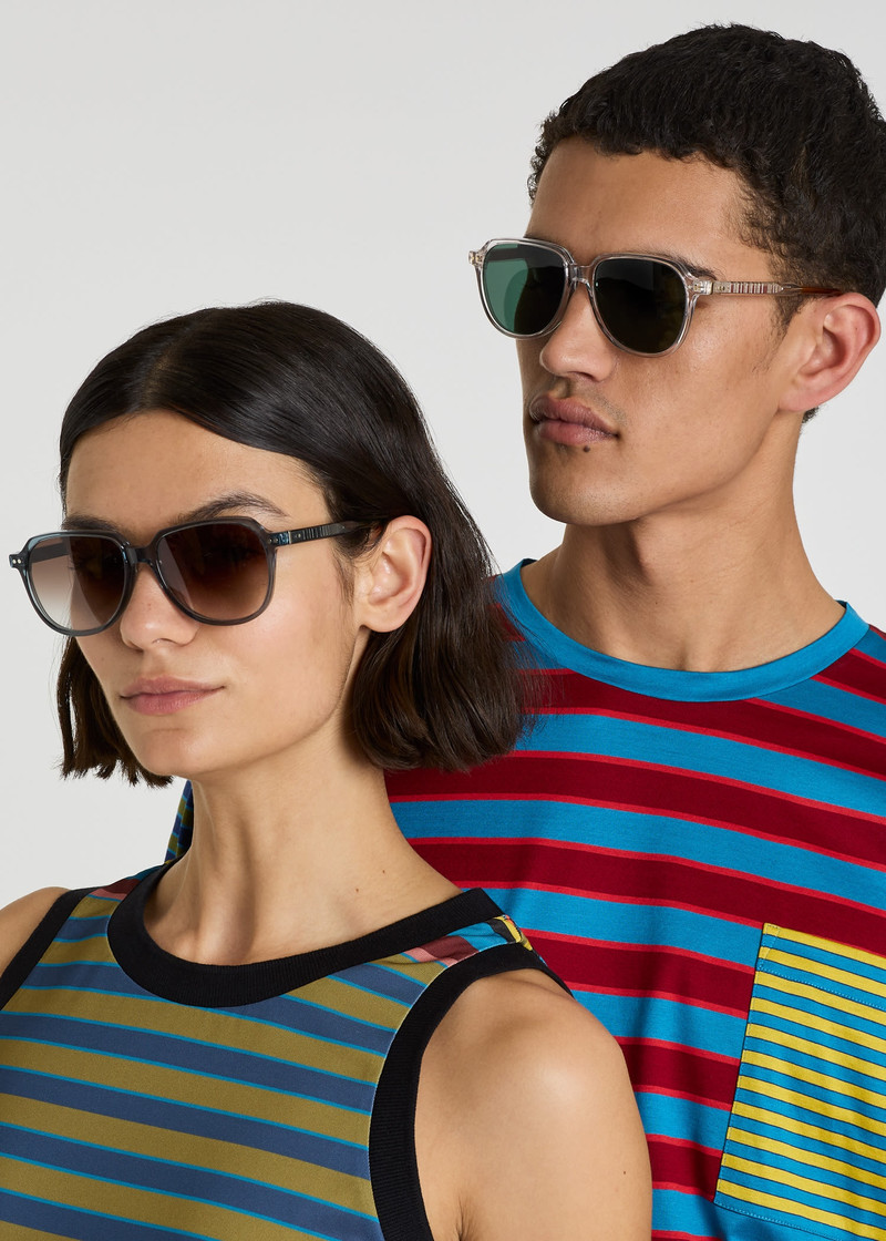 Havana Crystal Stone 'Ford' Sunglasses 7