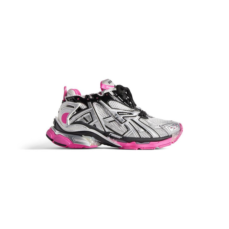 Women's Runner Sneaker in Silver - 1