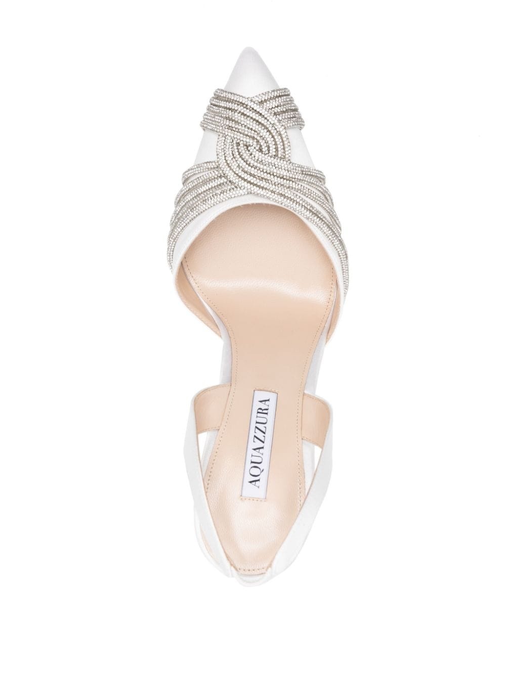 Gatsby 120mm crystal-embellished satin pumps - 4