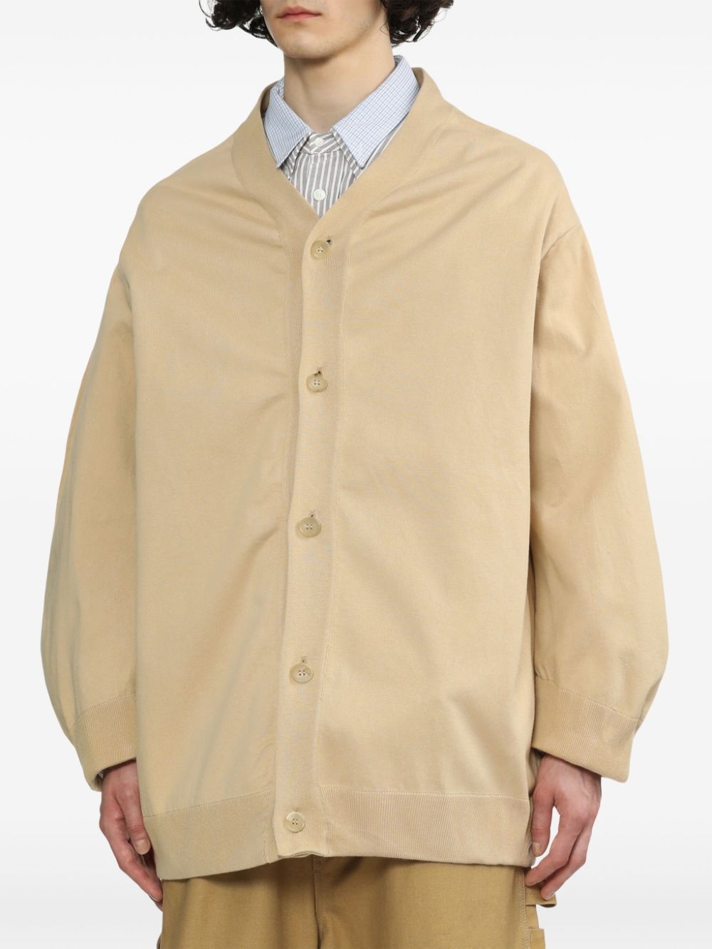 V-neck cotton cardigan - 3