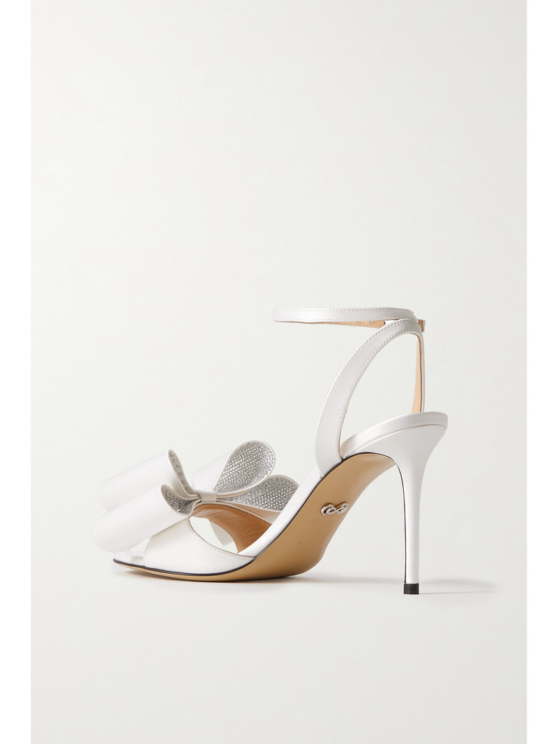 Le Cadeau Crystal-embellished Satin Sandals 3