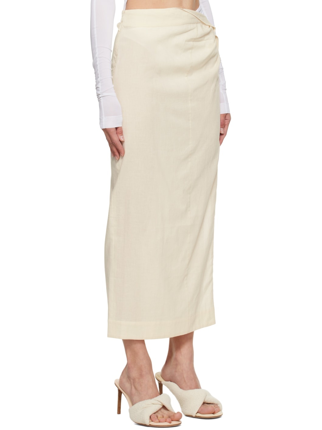 Off-White Le Papier 'La Jupe Draggiu' Maxi Skirt - 2