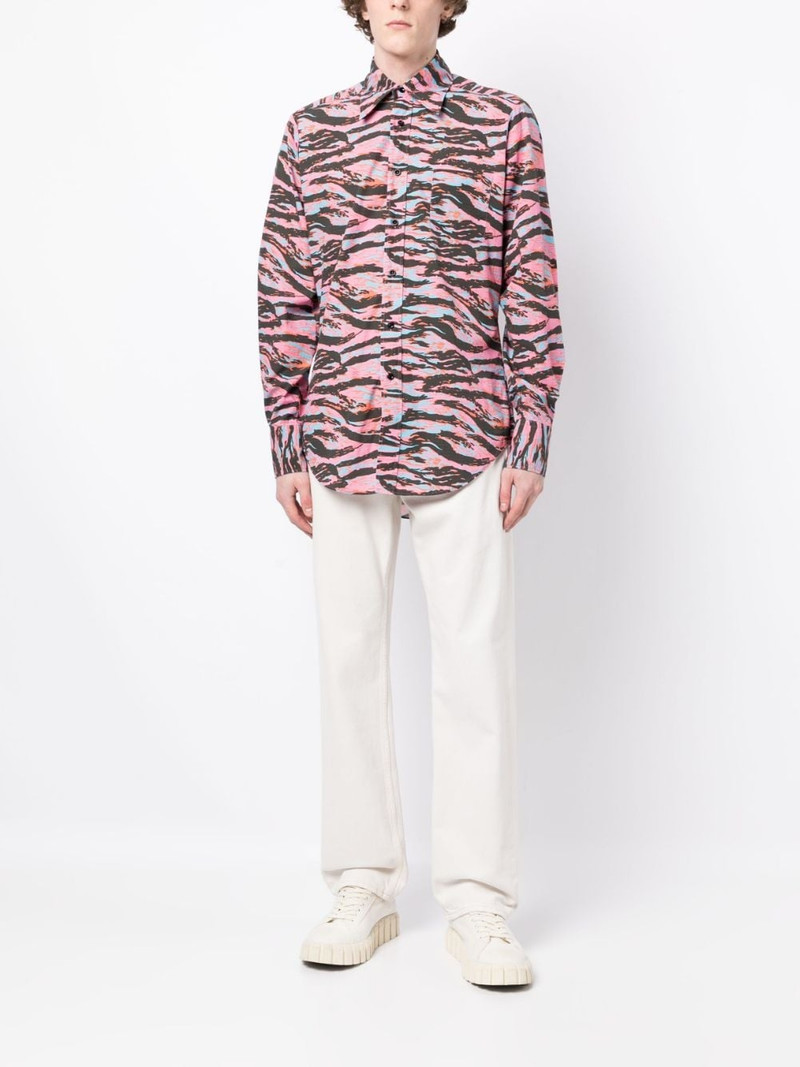 ERL zebra-print cotton shirt outlook