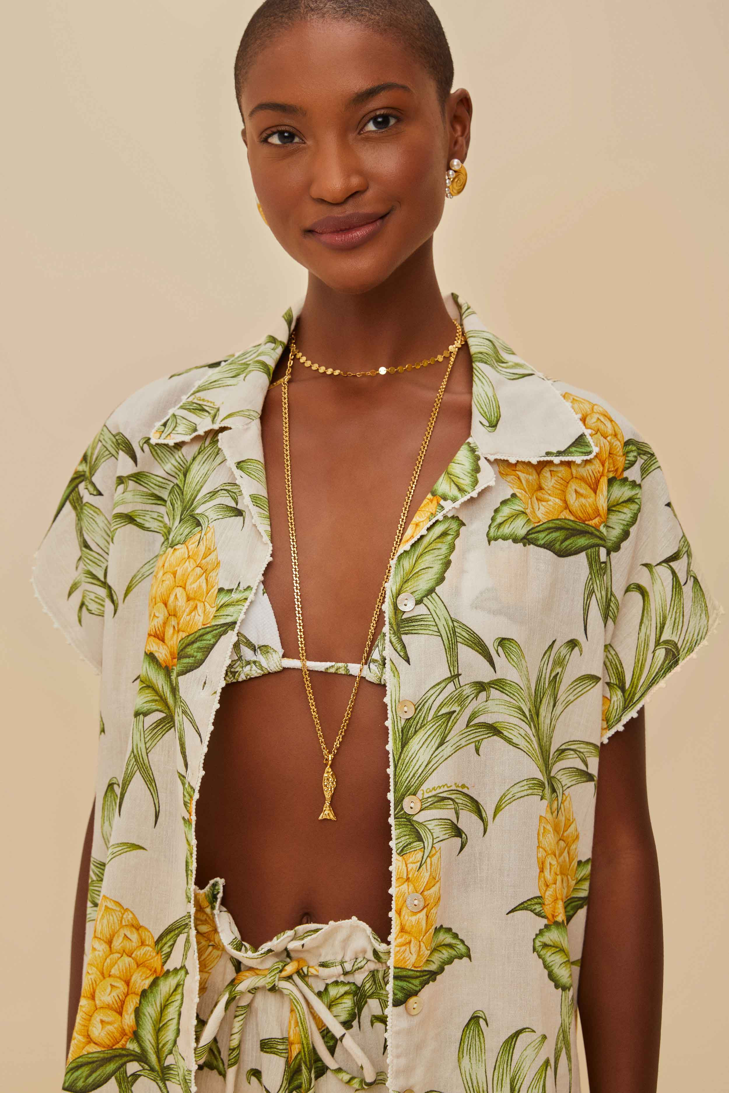 Off-White Delicate Pineapple Shirt - 1