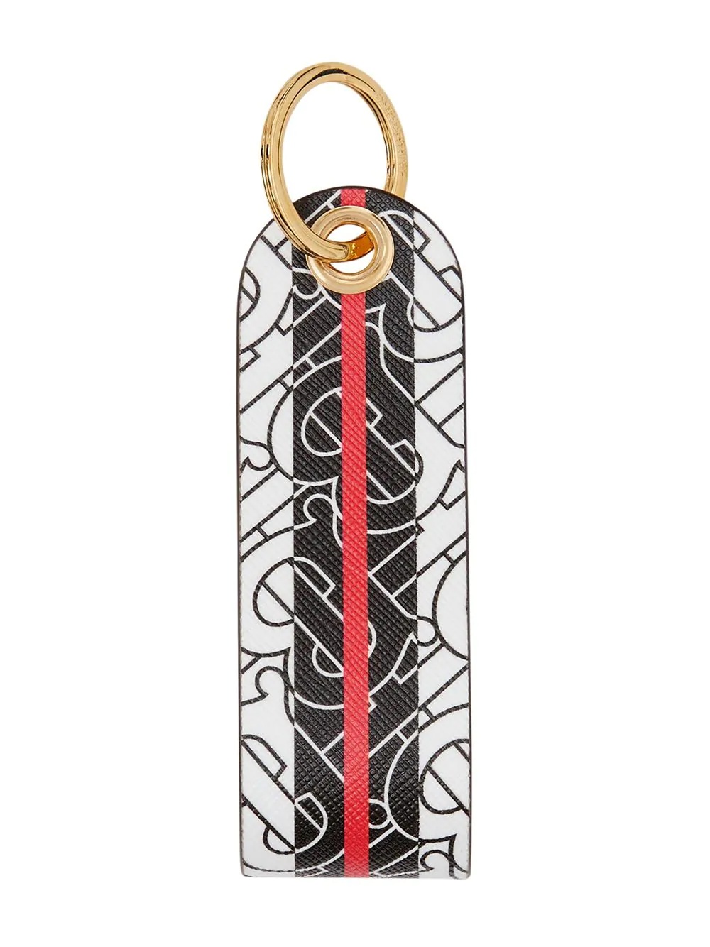 Monogram stripe key ring - 2