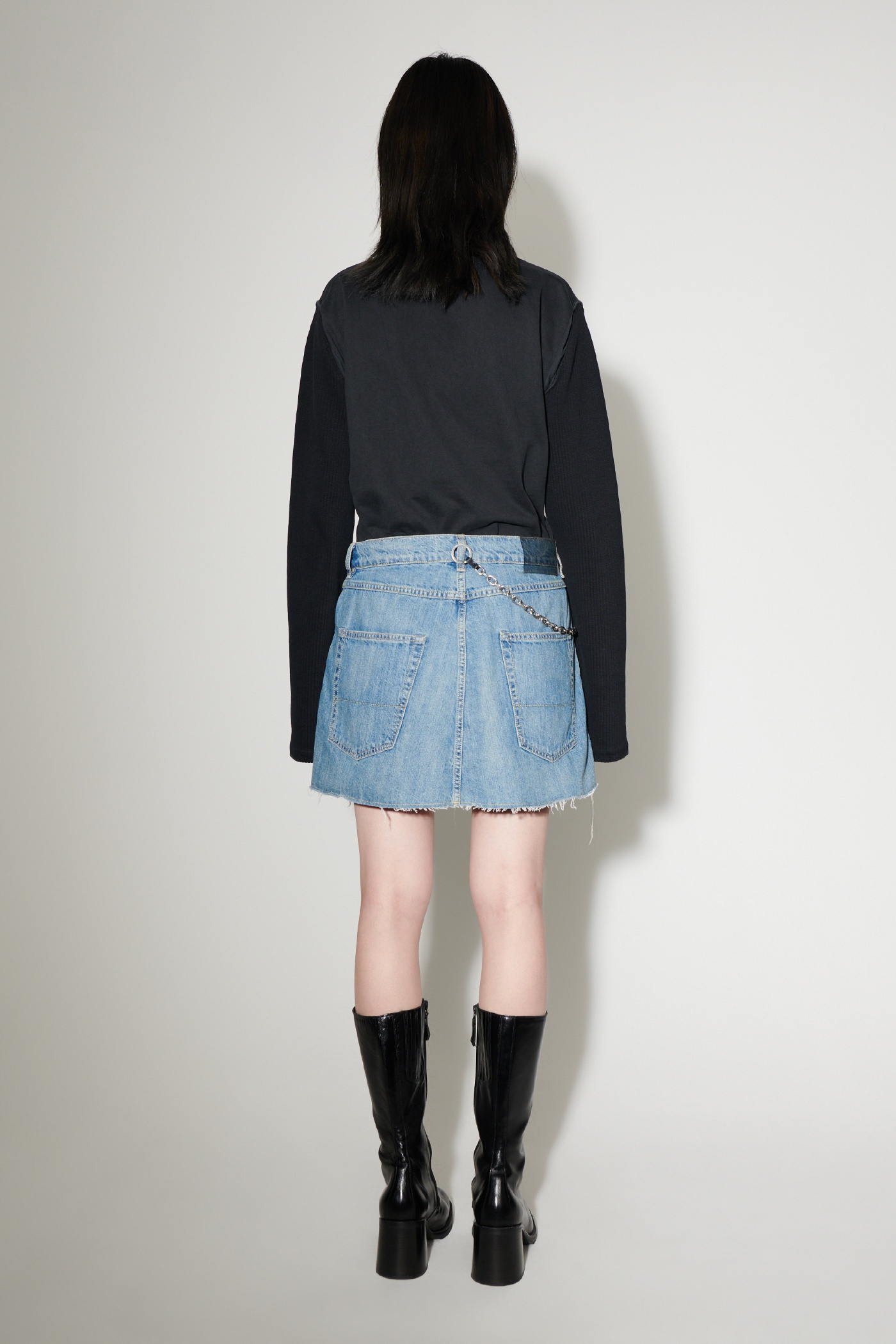 Cover Skirt Mid Blue Denim - 6
