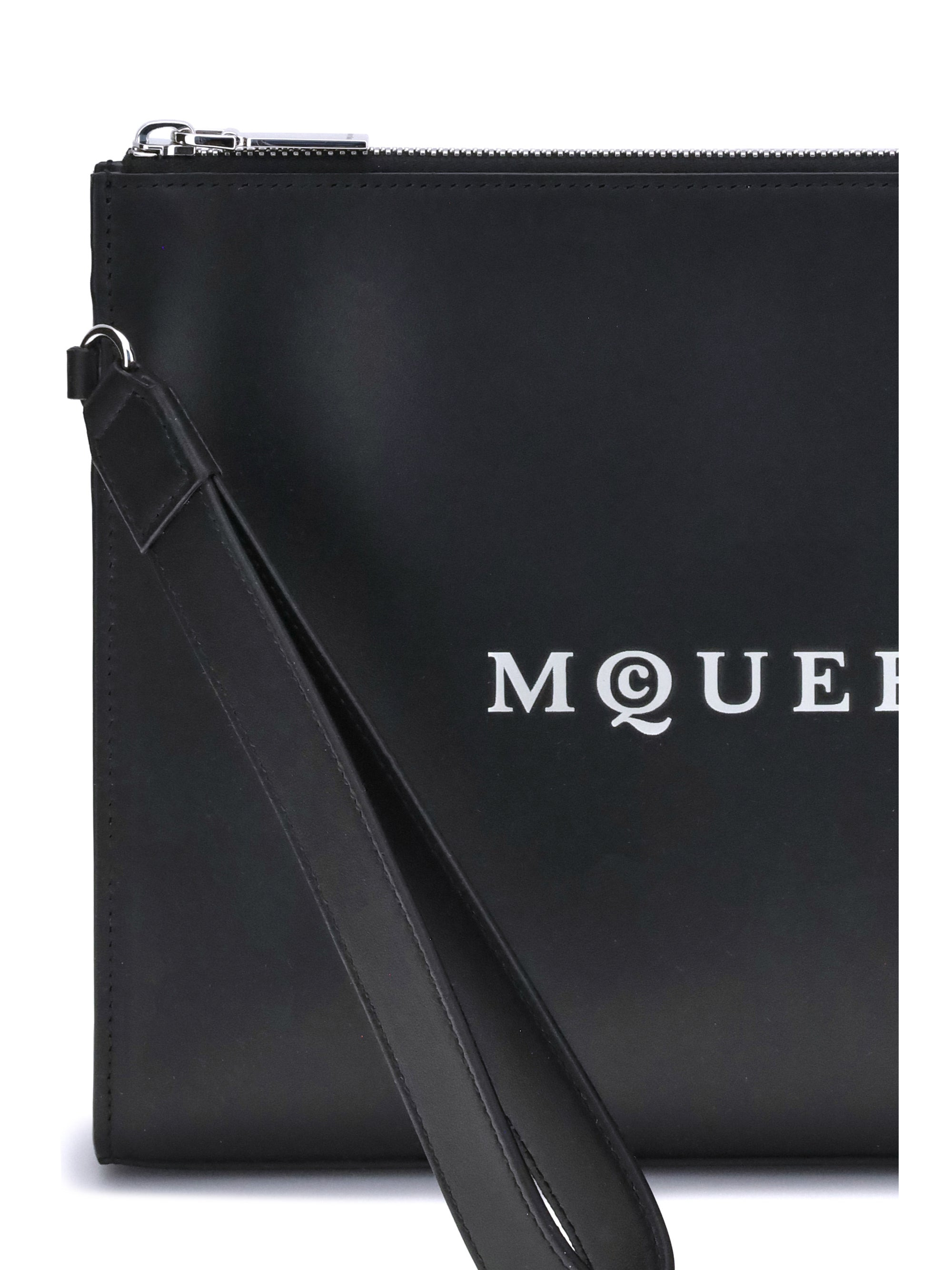 Alexander Mcqueen Men Leather Pouch - 3