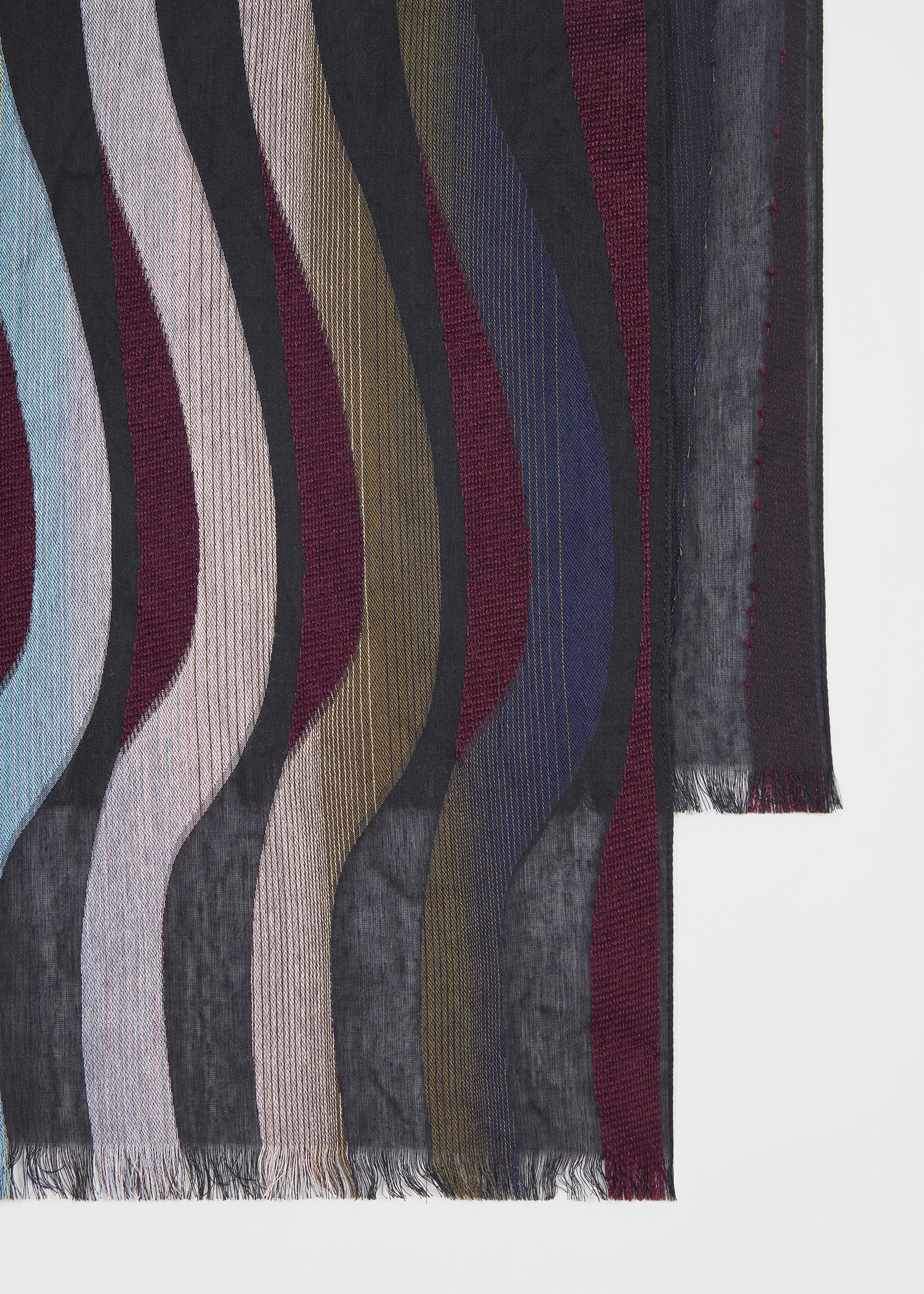 Women's Silk-Blend 'Swirl' Fil Coupé Scarf - 2