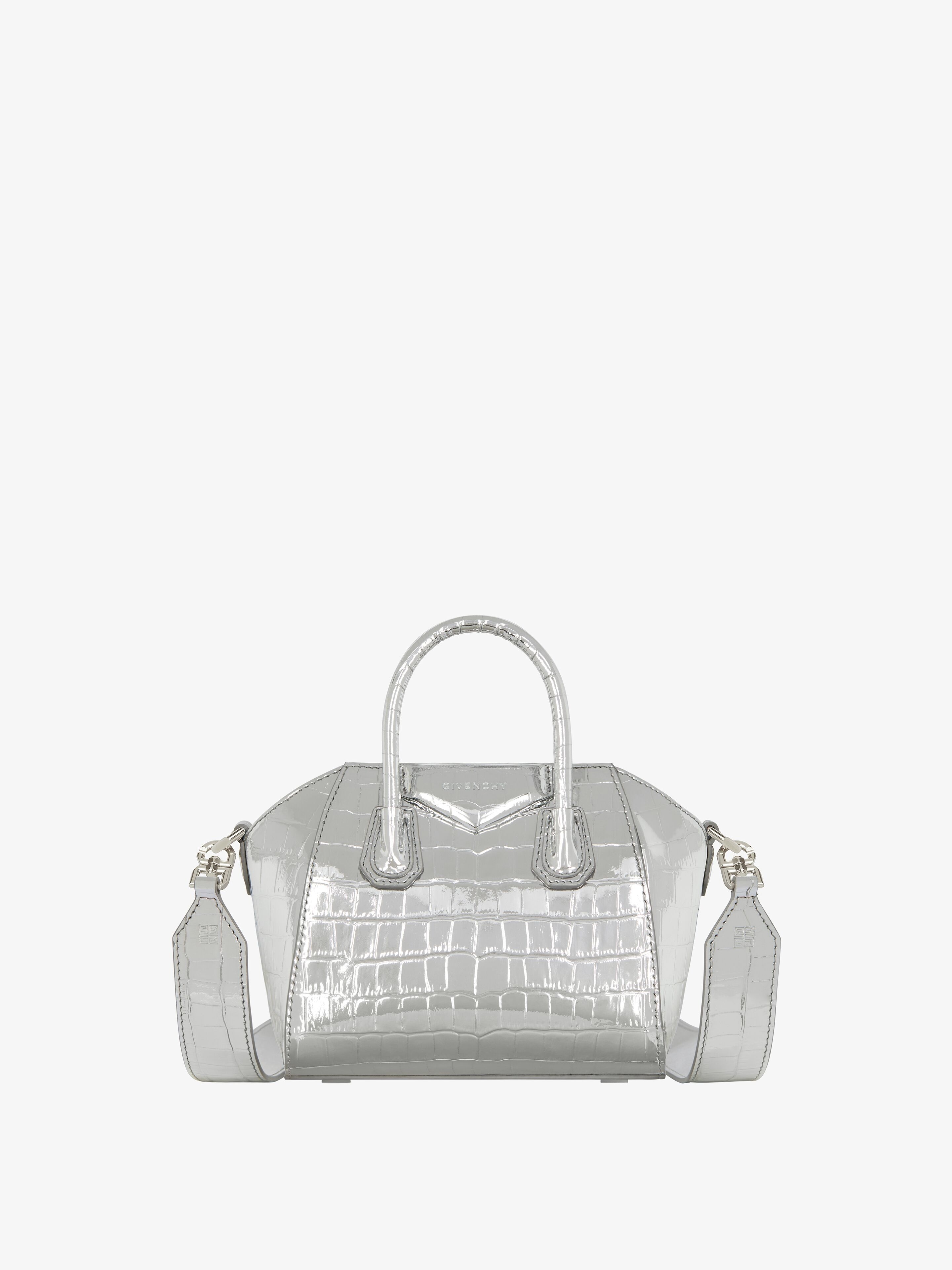 ANTIGONA TOY BAG IN CROCODILE EFFECT LEATHER - 1