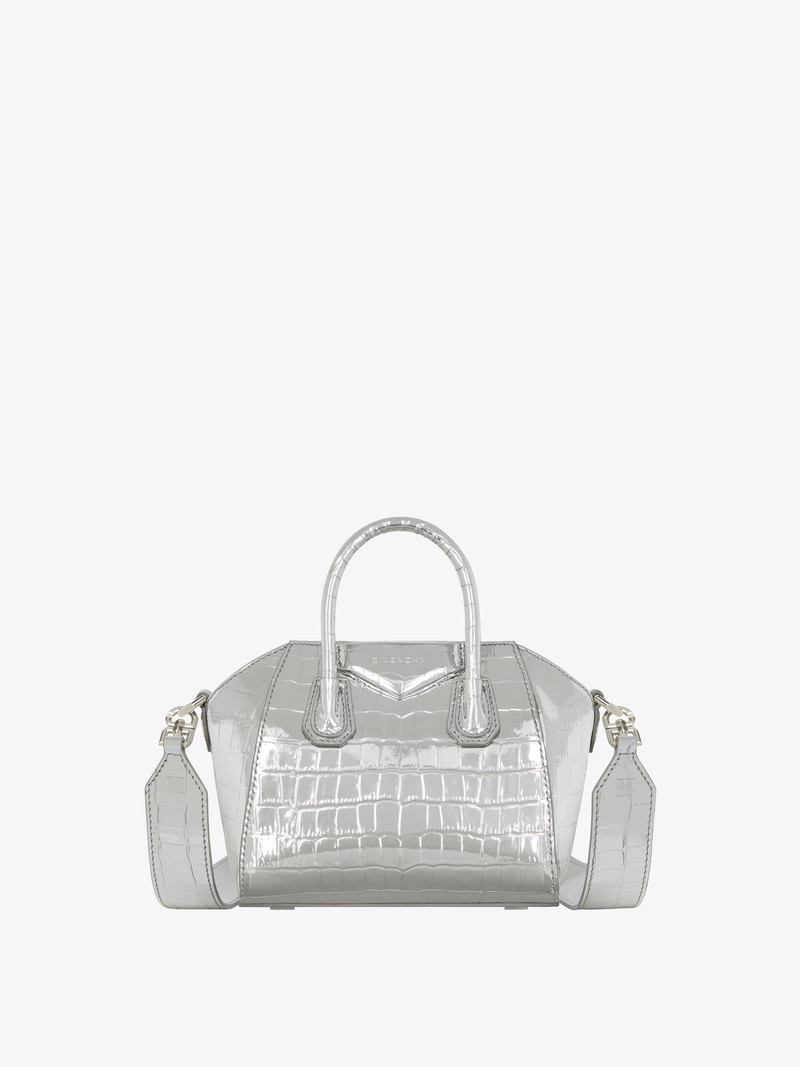 ANTIGONA TOY BAG IN CROCODILE EFFECT LEATHER 1