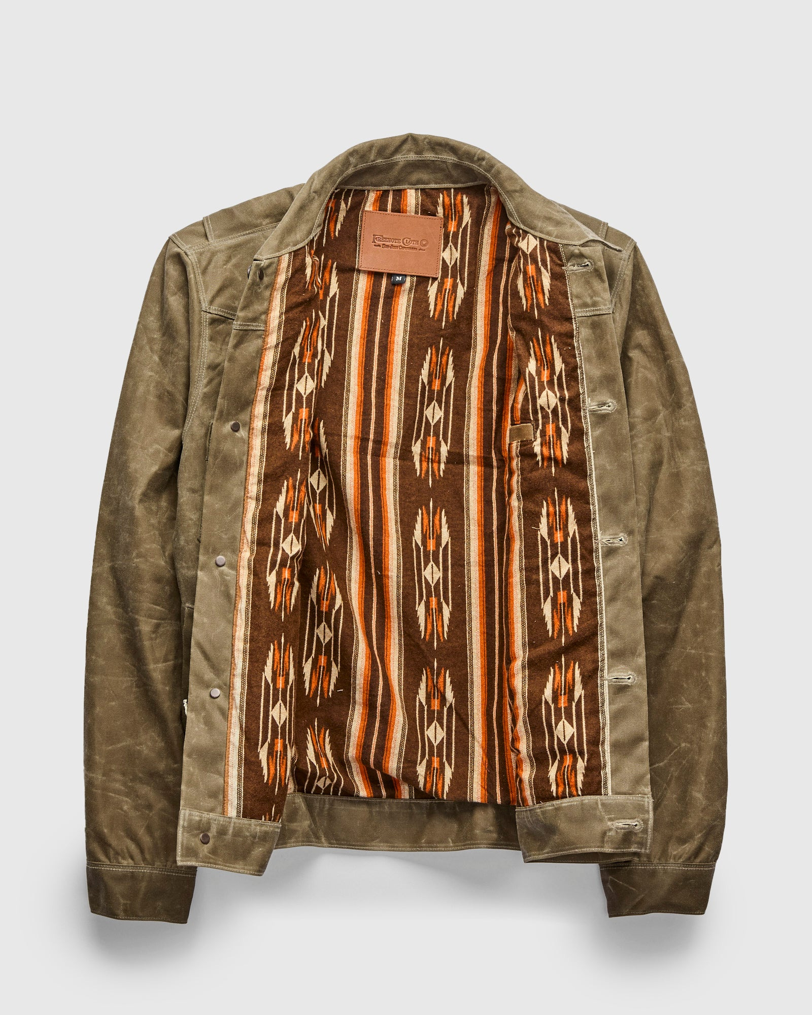 Waxed Canvas Riders Jacket in Tobacco Brown - 3