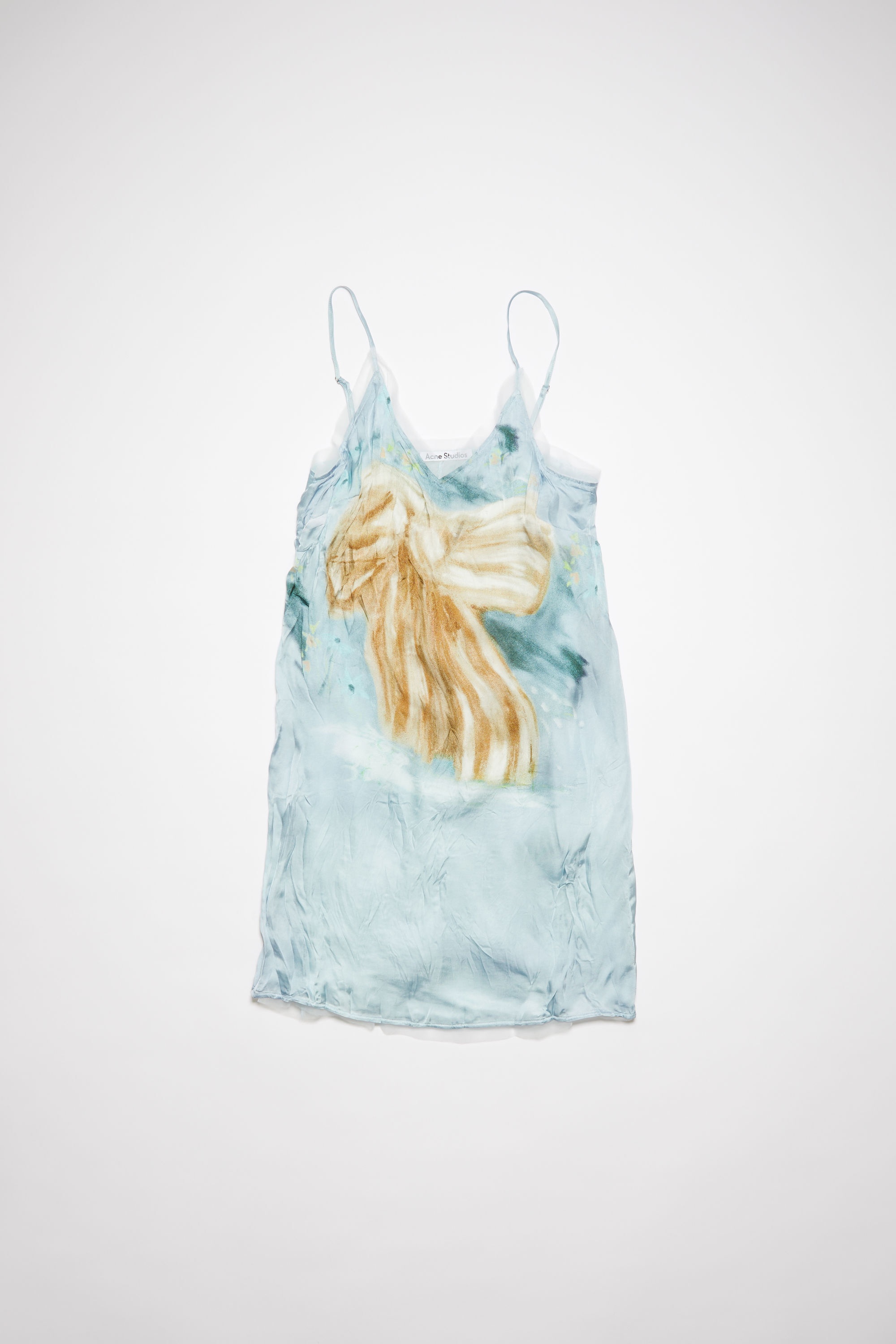 Printed blouse dress - Light blue - 1
