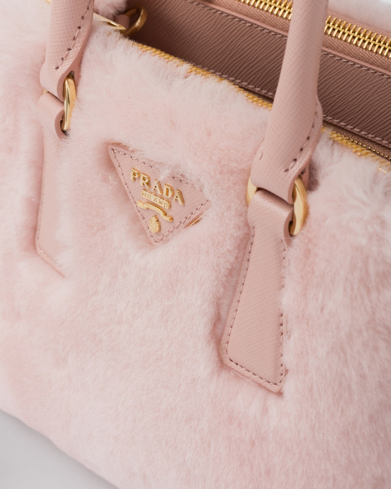Prada Galleria shearling mini-bag 7