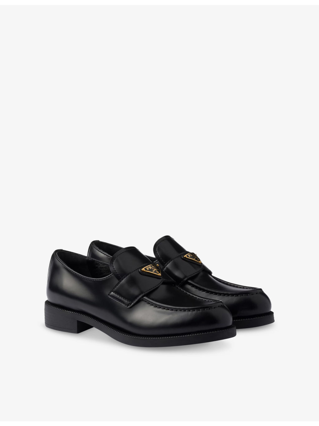 Brushed Leather Loafers - 3