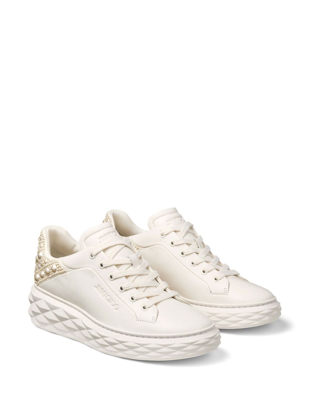 Diamond Maxi pearl-embellished sneakers - 2