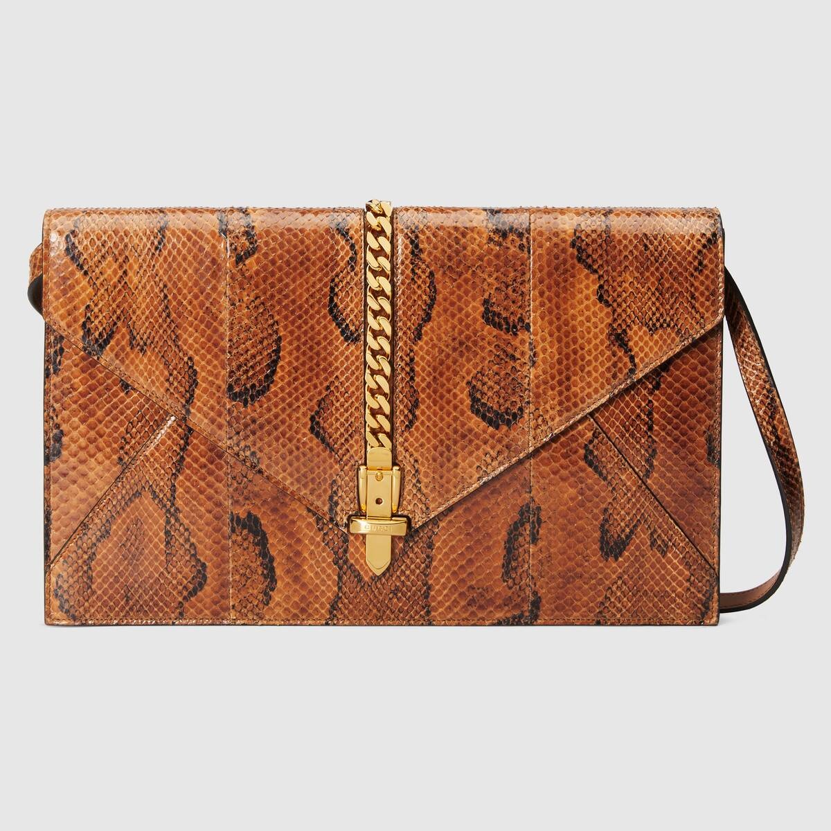 Sylvie 1969 python medium shoulder bag - 1