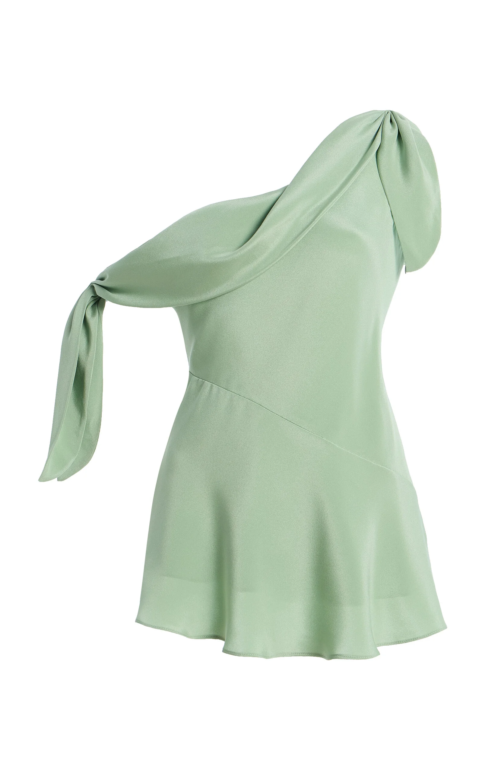 Exclusive Tie-Detailed Bias Silk-Crepe Top - 1