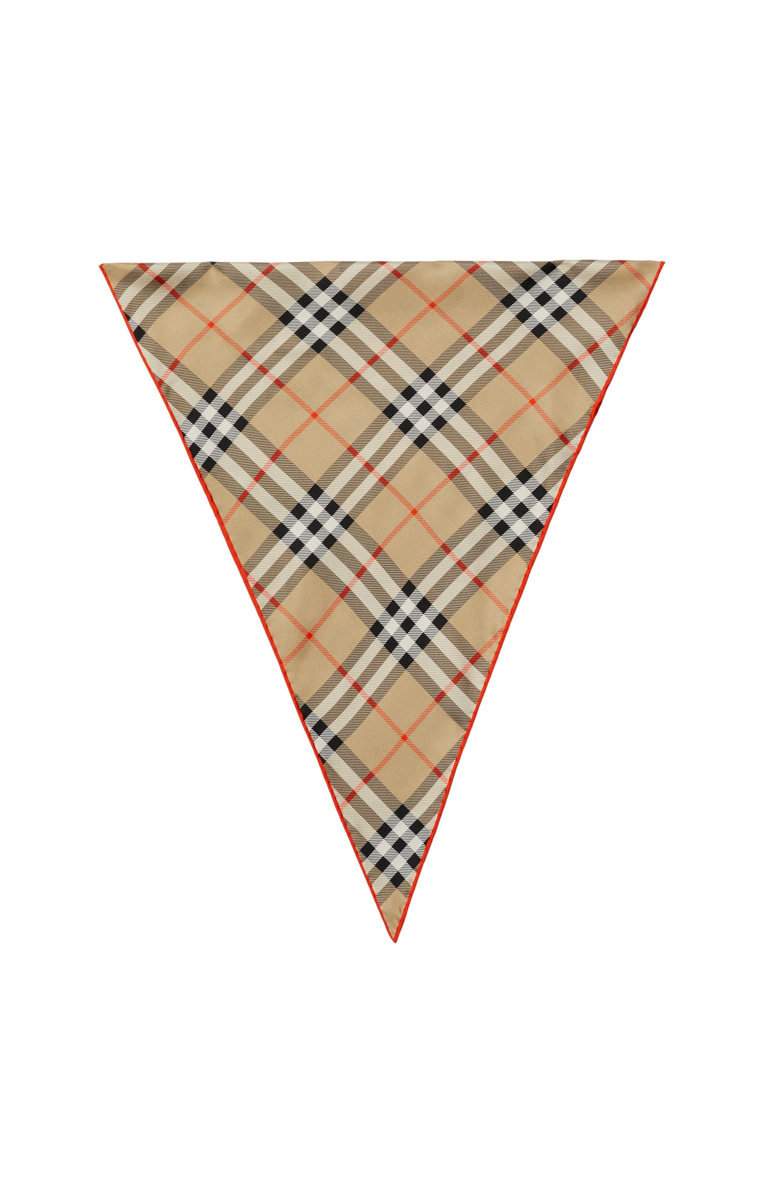 burberry Check Silk Scarf in Sand at Nordstrom - 1