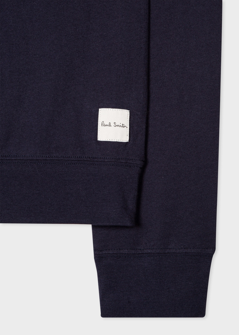 Paul Smith Women's Navy Jersey Cotton 'Swirl Heart' Lounge Long-Sleeve Top outlook