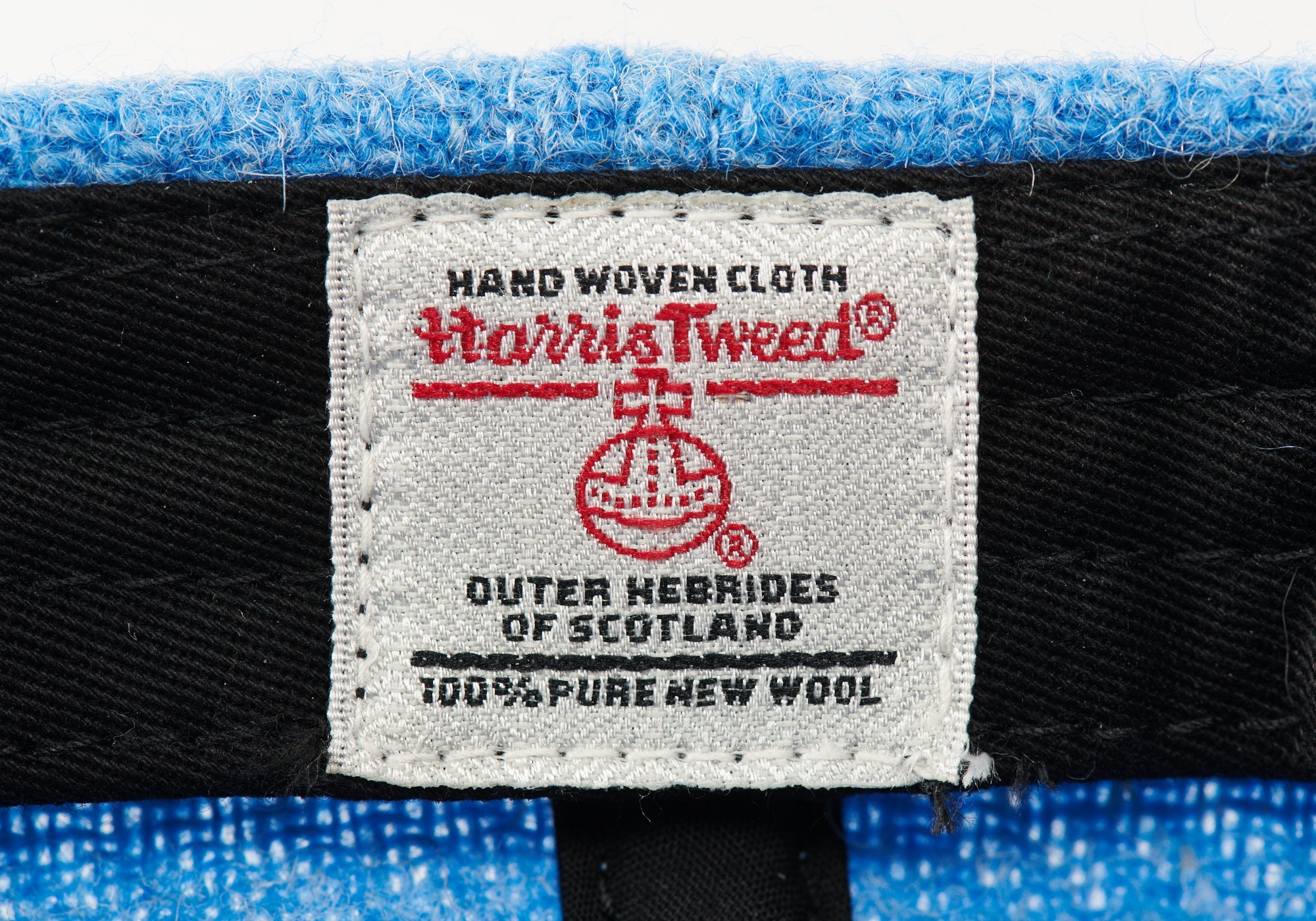 HARRIS TWEED P 6-PANEL LIGHT BLUE - 6