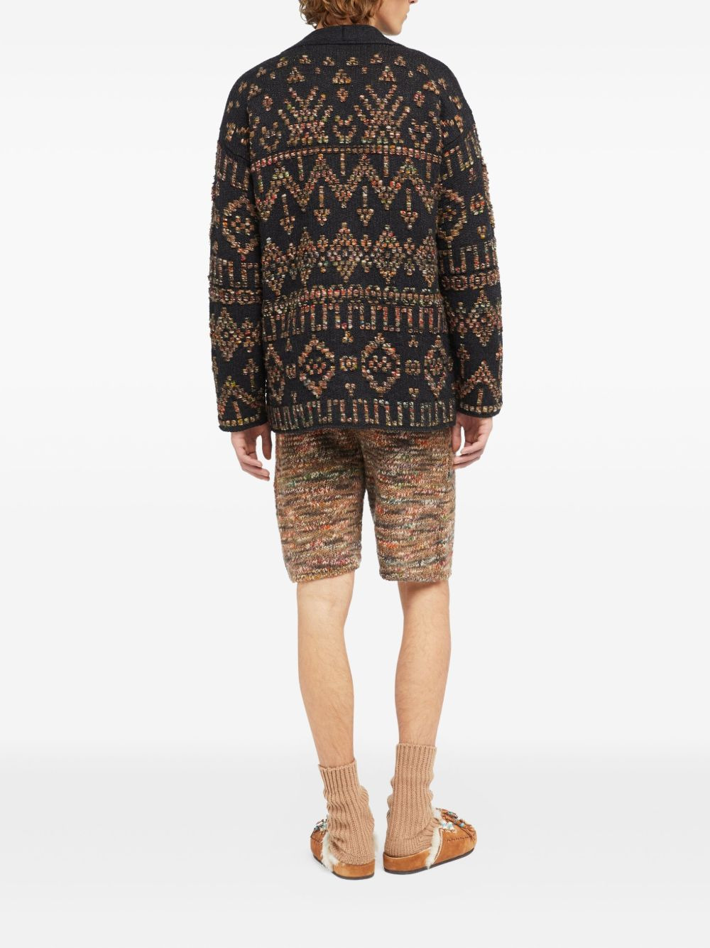 Grunge Beat patterned cardigan - 4