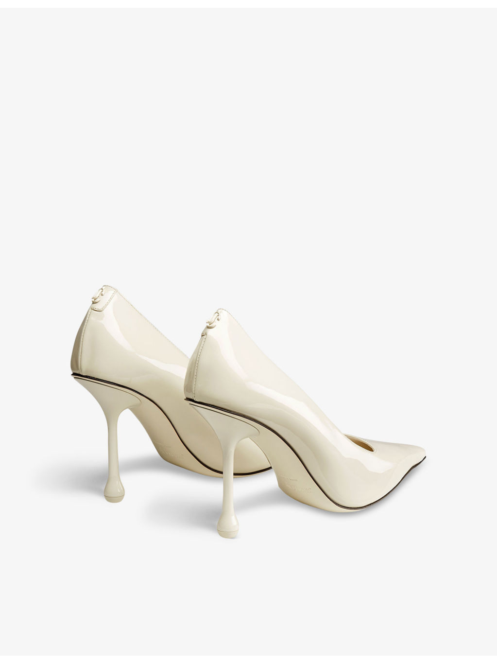Ixia 95 pointed-toe patent-leather heeled courts - 5