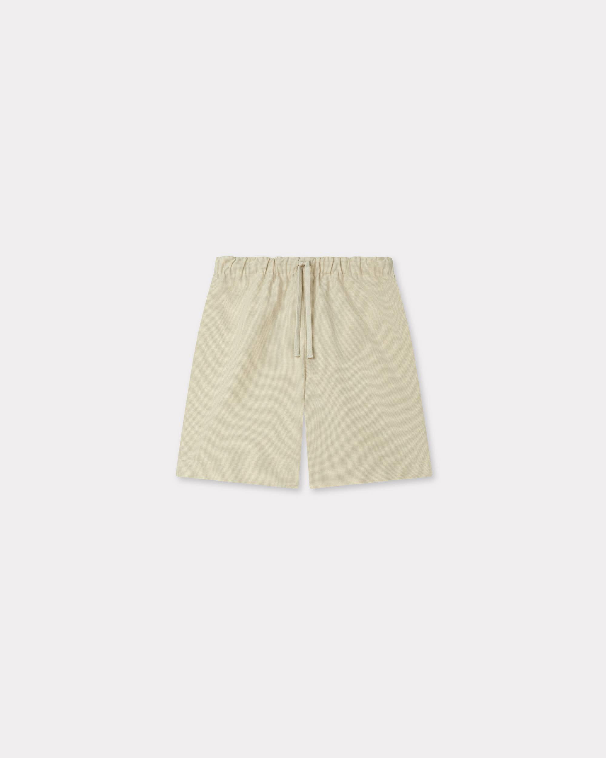 'KENZO Weave' elasticated shorts in cotton - 1