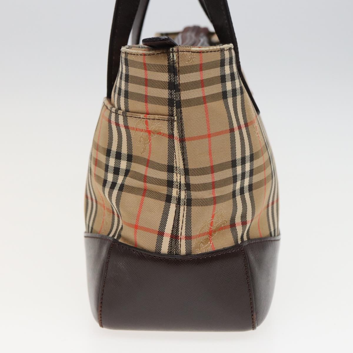 Burberry Nova Check Hand Bag Canvas Beige - 5