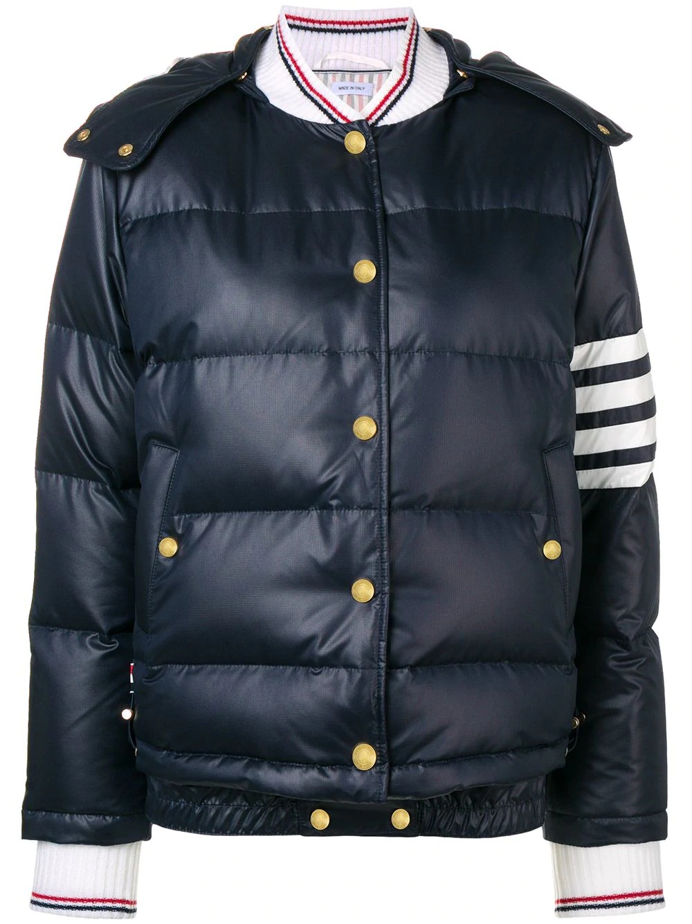 4-Bar padded bomber jacket - 1