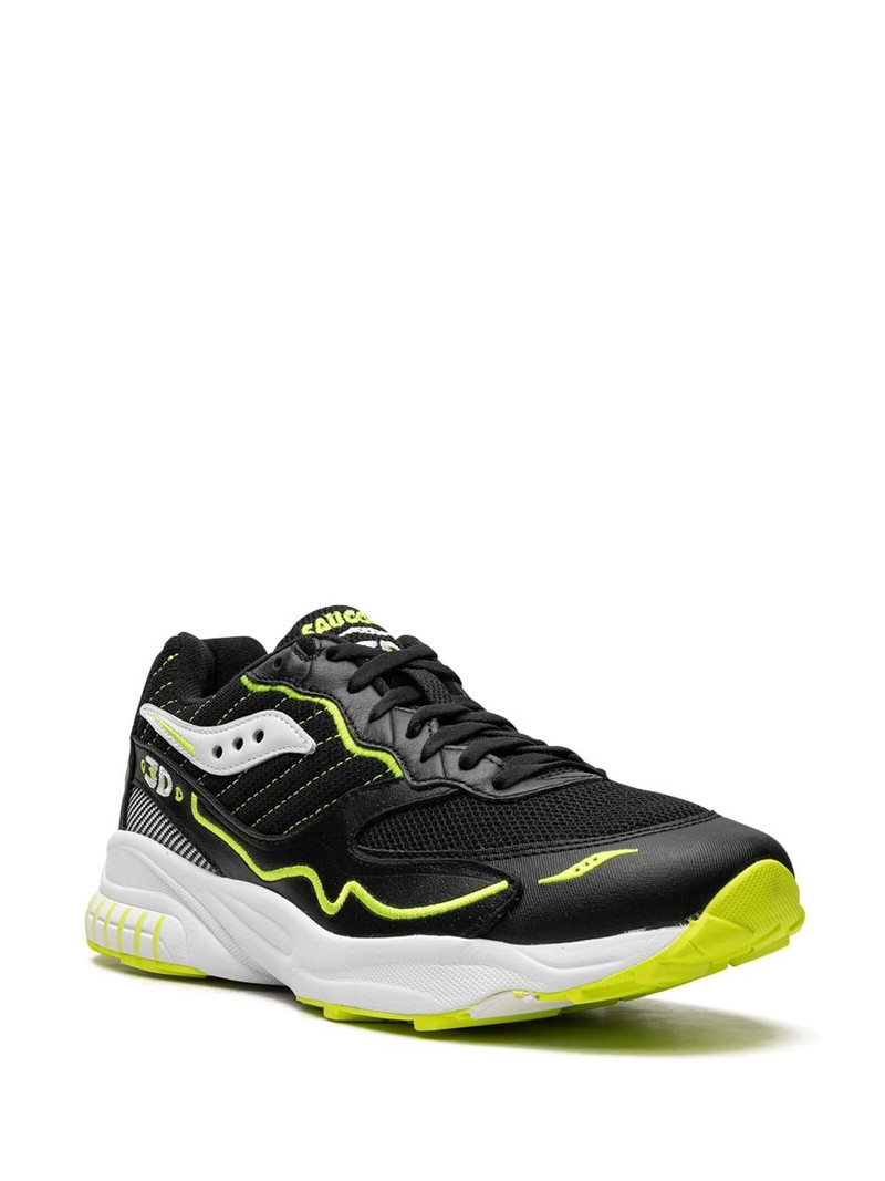 Saucony 3D Grid Hurricane "Acid Yellow" sneakers outlook