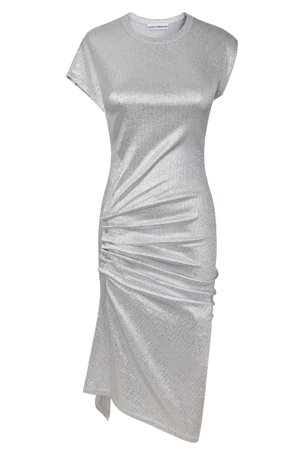 Cap Sleeve Ruched Dress - 1