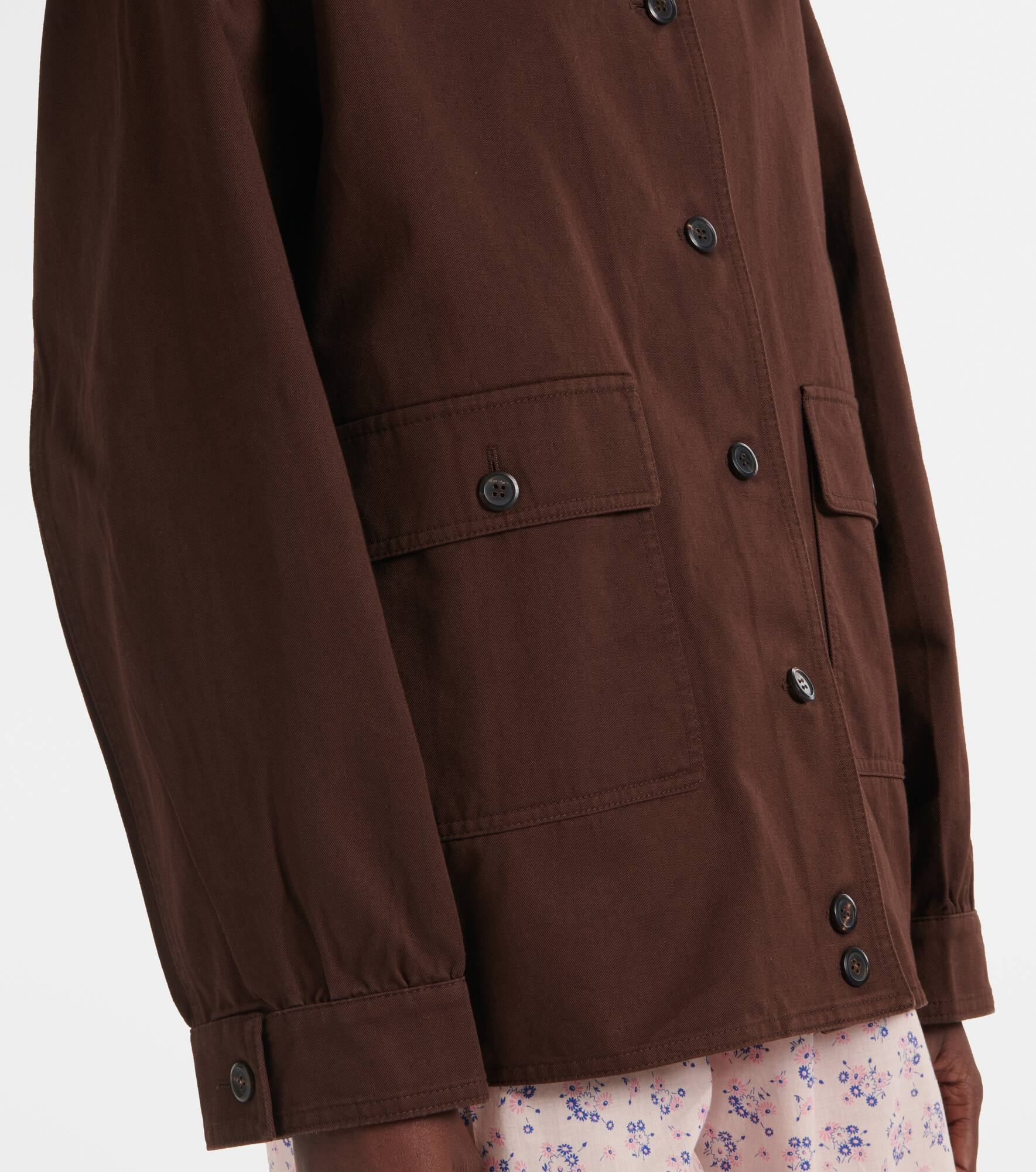 Oversized cotton field jacket - 5