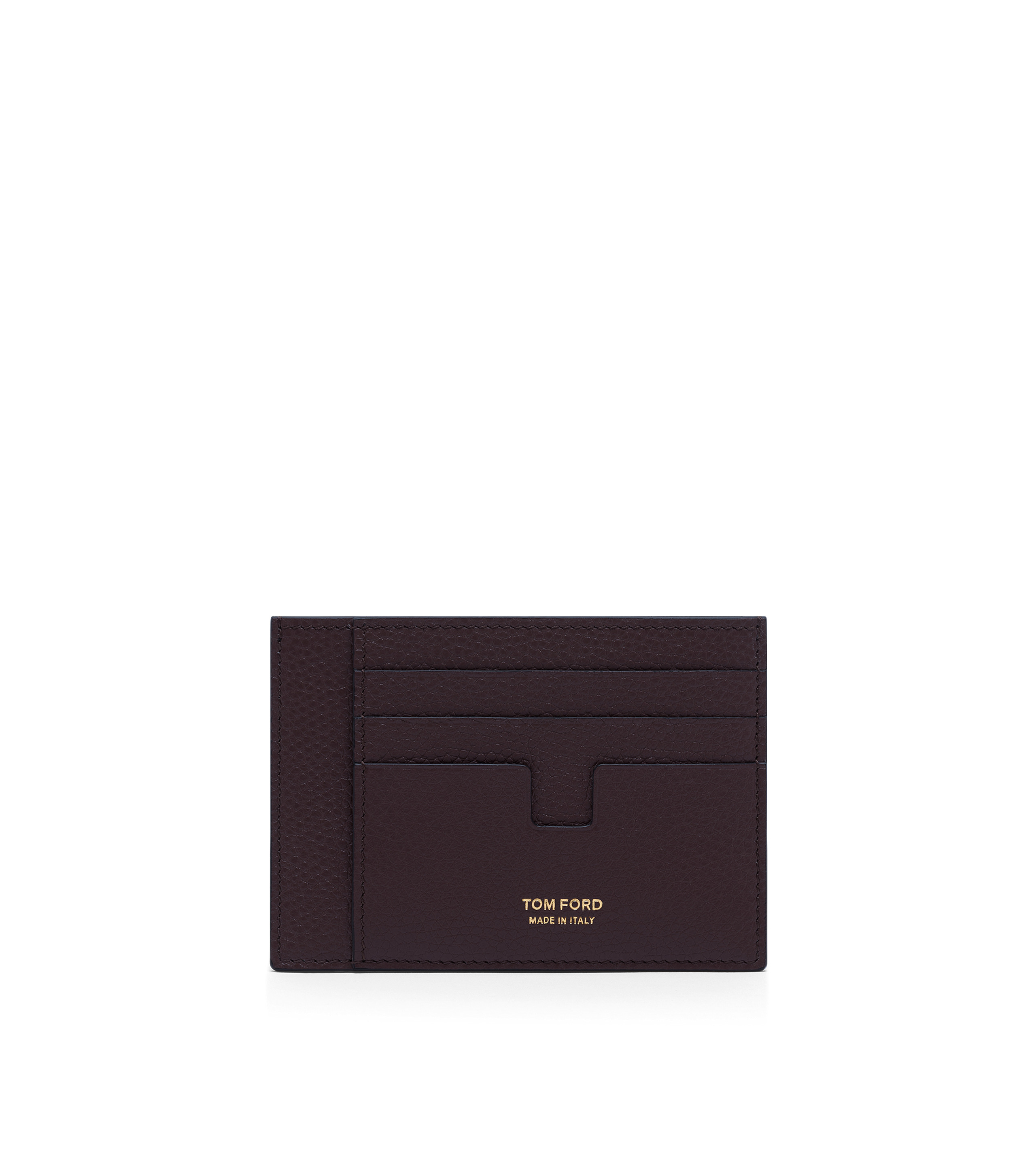 GRAIN LEATHER LARGE CARD HOLDER - 1