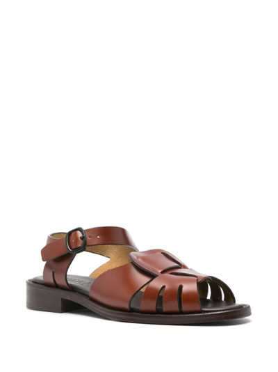 HEREU Ancora leather sandals outlook
