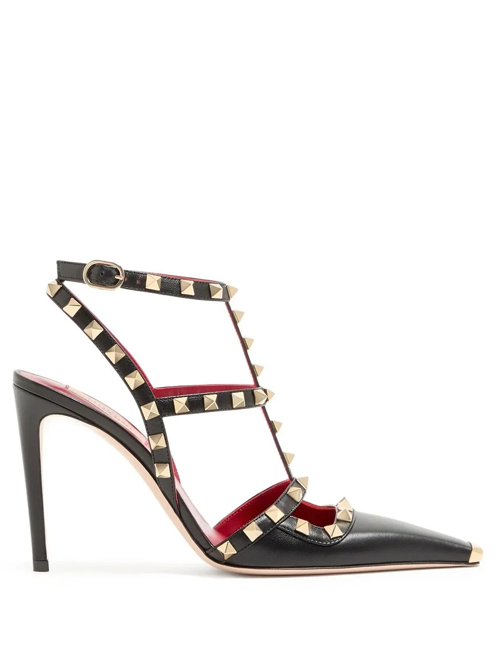Rockstud Captoe Pumps in Kid Leather 100 mm - 1