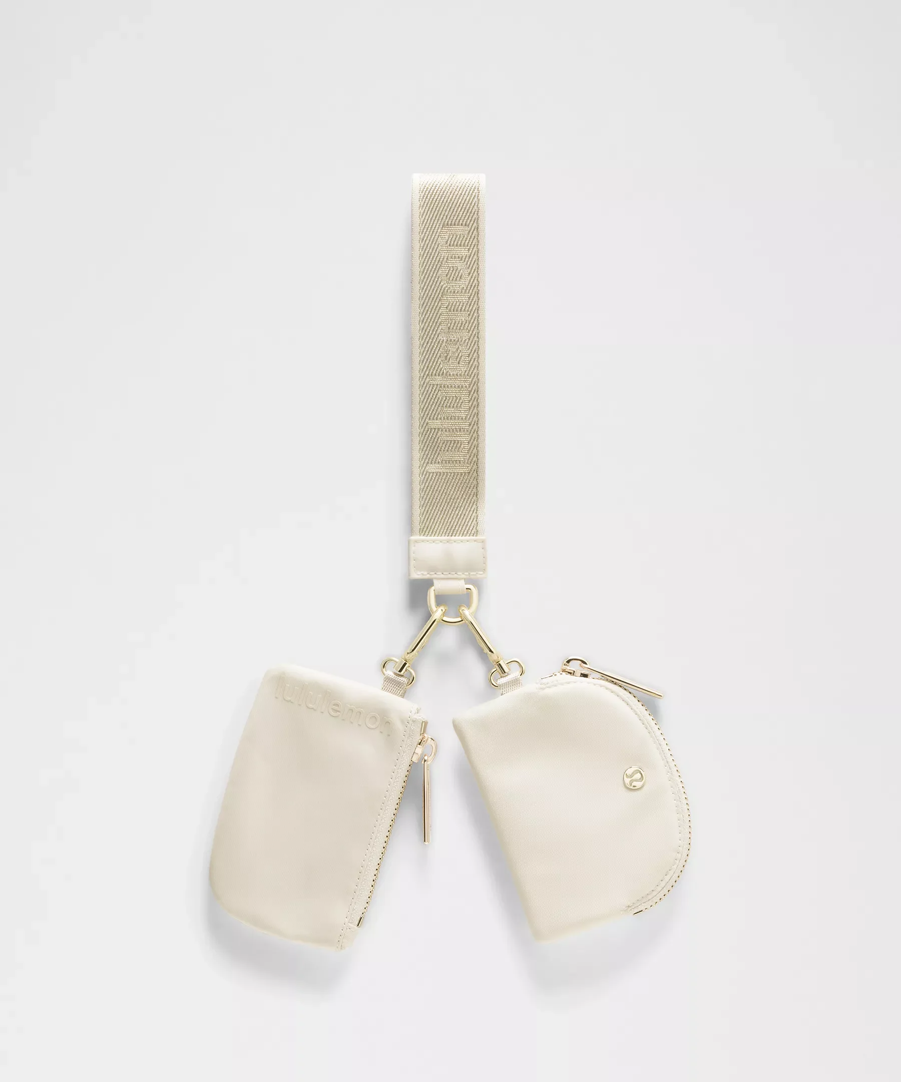 Dual Pouch Wristlet *Metallic Wordmark - 1